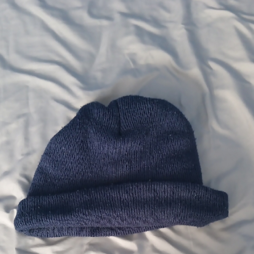 Navy Blue Knit Beanie